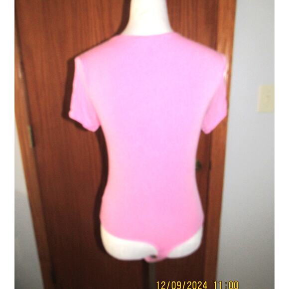 Double Zero Pink T-Shirt Bodysuit (Size L) -New Without Tags - Picture 2 of 3